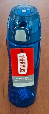 THERMOS  24 Ounce Hydration Bottle *NEW* with Rotating Intake Meter Dark Blue - Image 1 of 3