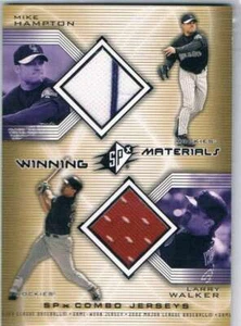 2002 SPX Combo Uniforms #WMHW Hampton / Walker MEM  - Picture 1 of 1