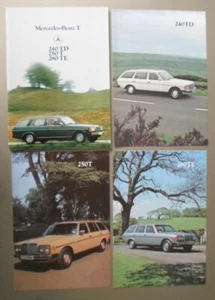 MERCEDES BENZ T SERIES ESTATES orig 1979 UK Mkt Prestige Sales Brochure + Specs - Picture 1 of 11