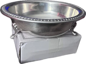 The Sheffield Silver Co. 9,5” cuenco con patas redondas hecho en EE. UU. plateado - Imagen 1 de 7