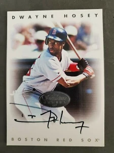 Dwayne Hosey Boston Red Sox 1996 Leaf Signature Series Sliver Autographed - Picture 1 of 1