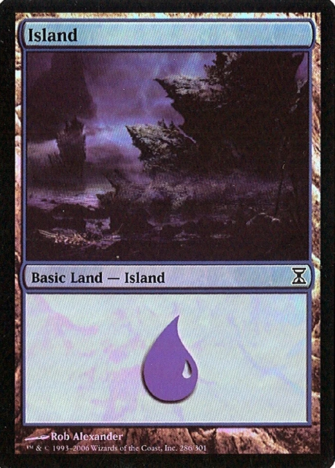MTG - Time Spiral - Island #286 - Foil - Various conditions - Image 1 of 1