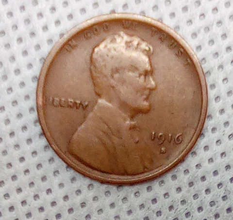 1916-S Lincoln Wheat Cent Penny Cover
