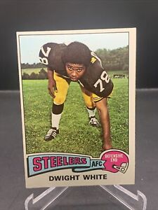 1975 Topps Dwight White #235 Pittsburgh Steelers EXNM Solid vintage NFL