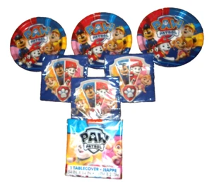 Paw Patrol Party Packs 24 Plates...48 Napkins & 54 x 84 Tablecover - Picture 1 of 1