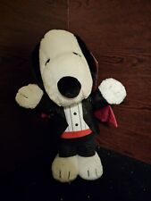 Peanuts Snoopy Vampire Gemmy 21” Porch Greeter Halloween Plush Fabric Dracula