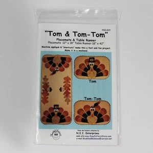 Tom & Tom-Tom Placemats & Table Runner Patterns - Picture 1 of 2