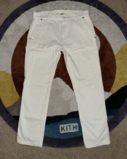 Kith Washed Canvas Colden Pant Sandrift White FW22 Mens Size 33