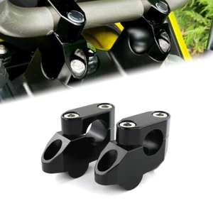 Offset Handlebar Risers Mounting Clamps Fit For Kawasaki KLX250S 06-18 KLX400SR  - Picture 1 of 12