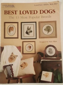 Best Loved DOGS Counted Cross Stitch 13 Breeds Leisure Arts 1987 Color Coded 14p - Bild 1 von 6