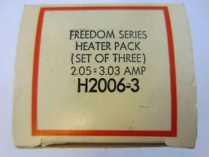NEW CUTLER HAMMER SET OF 3 HEATER PACK FREEDOM SERIES H2006-3 2.05-3.03 AMP - Picture 1 of 2