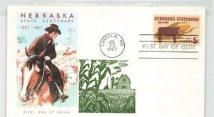 1328 5c NEBRASKA STATEHOOD - Overseas Mailers + enclosure - Picture 1 of 2