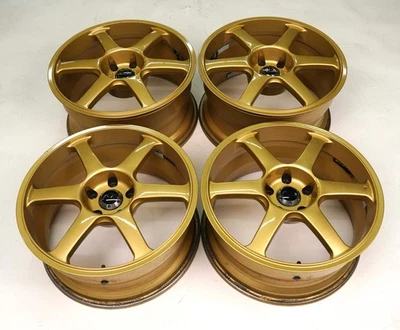 Yokohama AVS Model 6 Wheels 18” 8J +40, 9J +35 (5x114.3) Gold - Image 1 of 4