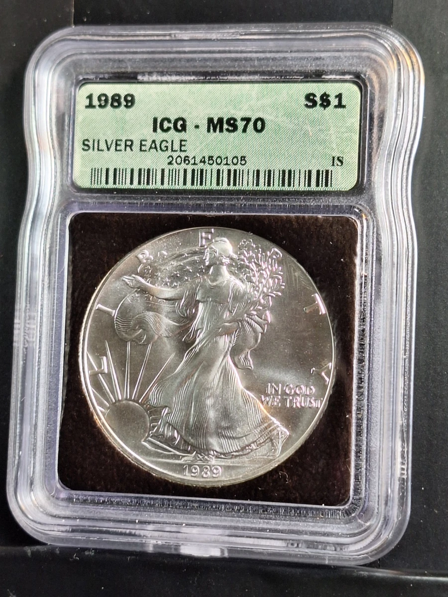 1989 American Eagle MS 70 Graded Silver Bullion Coins for sale | eBay