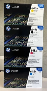Juego de Tóner HP Genuino 649X Negro 648A CMY CE260X CE261A CE262A CE263A Original - Imagen 1 de 4
