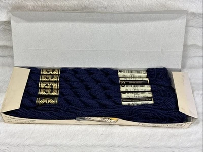 DMC Size 3 COTTON PERLE Pearl Cotton EMBROIDERY THREAD Twist 12 Skein NAVY 823 - Image 1 of 4