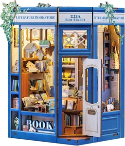 CUTEBEE Book Nook Kit - DIY Miniature House Dollhouse Kit for Adults and Teen... - Picture 1 of 12