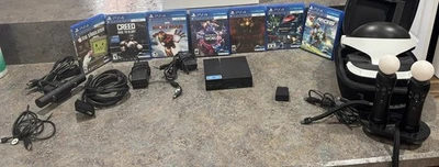 PlayStation 4 VR Bundle CUH-ZVR1 PS4 Virtual Reality, Headset, Camera, 7 games - Image 1 of 4