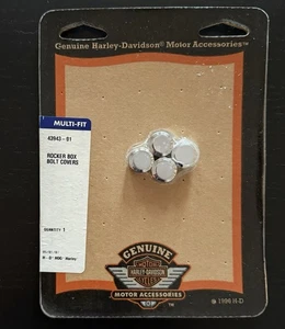 Harley Rocker Box Bolt Covers 43943-01 84 & Later Evolution XL & Big Twin Engine - Picture 1 of 5