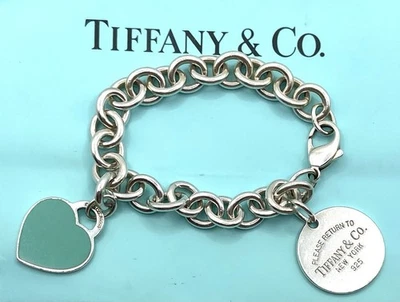 TIFFANY & Co. Sterling Silver Return To Tiffany Heart and Round Two Tag Bracelet - Image 1 of 4