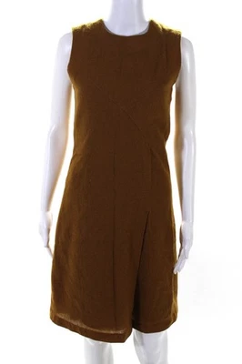 No. Vestido para mujer 6 Store sin mangas con abertura frontal línea A marrón cedro talla 1 Foto 1 de 4