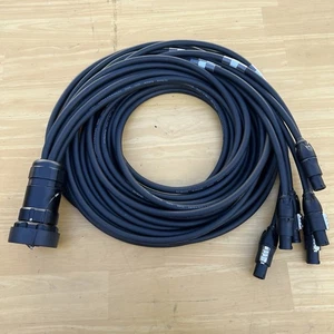 SOCAPEX SOCO 19 PIN to 11ft 6 Channel PowerCon True1 Female Breakout Power Cable - Picture 1 of 12
