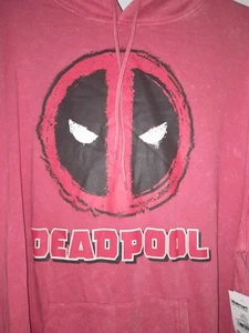 Marvel Deadpool Hoodie Sweatshirt Red Mens 2XL (50-52) X-Men X-force Wolverine - Picture 1 of 11