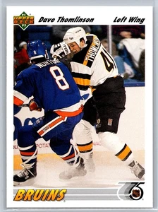 1991-92 Upper Deck #557 Dave Thomlinson - Bild 1 von 2