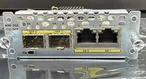 CISCO NIM-2GE-CU-SFP 2-port GbE Rj-45 & 2-port SFP GE/SFP Module - Picture 1 of 3