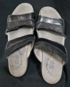 SAS Damenschuhe Nudu Pantoletten Sandalen Midnight Black – 7M - Bild 1 von 6