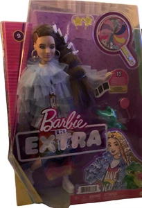 Barbie Extra Doll #9 in Blue Ruffled Jacket with Pet Crocodile 2020 Shine New - Picture 1 of 10