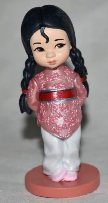 Disney ANIMATORS Colección MULAN Princesa Figura Estatuilla Decoración de Pasteles NUEVO Foto 1 de 2