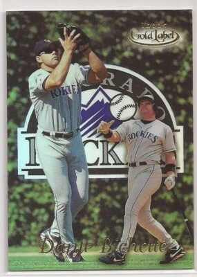 Tarjeta de béisbol 1999 Topps Gold Label clase 1 #19 Dante Bichette Colorado Rockies Foto 1 de 2