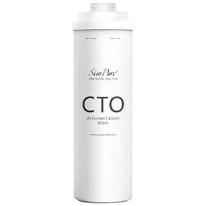 Cartuccia filtro acqua blocco carbone attivo CTO per sistema SimPure T1-400UV RO - Foto 1 di 7