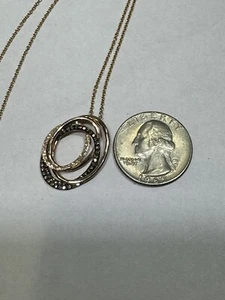 EFFY Espresso 14K Rose Gold Cognac and White Diamond Pendant, 0.48 TCW Necklace - Picture 1 of 9