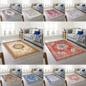 Non Slip Large Traditional Rugs Living Room Bedroom Carpet Hallway Runner Rug - Picture 1 of 37