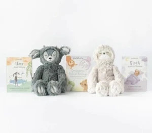 Slumberkins Sloth and Ibex Comfort Set - Promotes Emotional Courage & Routines - Picture 1 of 5