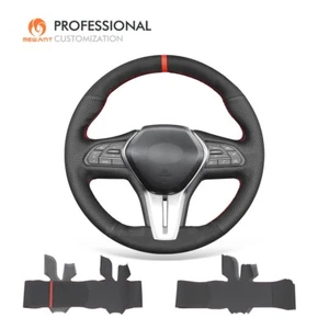 MEWANT Suede Real Leather Steering Wheel Cover for Infiniti Q50 Q60 QX50 2018 - Picture 1 of 12