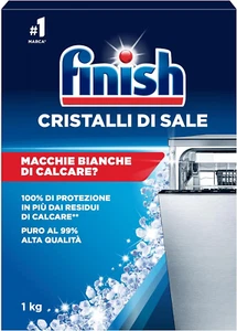 Finish Cristalli Di Sale, 1 Kg Di Sale per Lavastoviglie, Additivo Lavastovigle - Foto 1 di 12