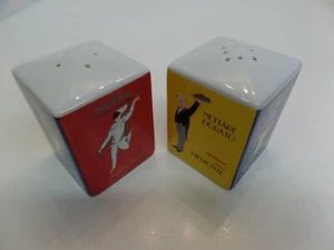 American Atelier Salt & Pepper Shakers Vtg Cafe Milano Scenic Italian Porcelain - Picture 1 of 10