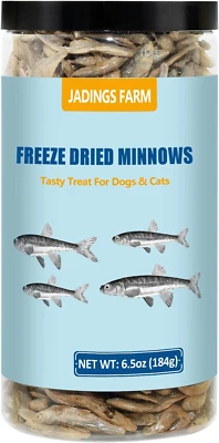 Minnows, 6,5 OZ Minnows liofilizados, golosina premium 100 % natural para gatos, golosina para perros, Foto 1 de 4