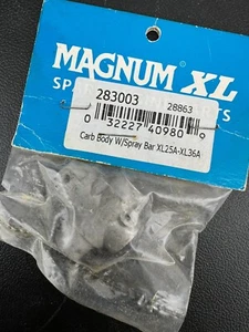 NOS Magnum Vergasergehäuse mit Spritzbalken XL25A-XL25A-XL36A #283003 RC Flugzeug - Bild 1 von 2