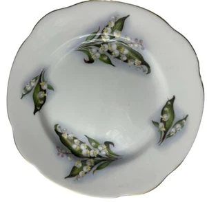 Herzogin Bone China England Maiglöckchen 8" Teller Vintage - Bild 1 von 15