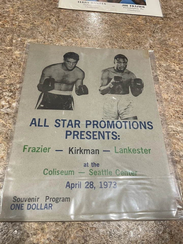 Joe Frazier vs Kirkman Boxing Program - Image 1 of 1
