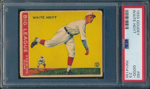1933 GOUDEY BASEBALL #60 WAITE HOYT PSA 2.5 GOOD+ HOF