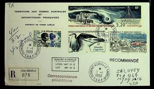 French Southern & Antarctic Territory Sc 245/248/256/C149 - 1999 COVER TO USA - Picture 1 of 1
