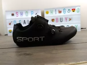 LXSO Men's Road Cycling Shoes Self-Locking Bicycle size EU 47 Black - Picture 1 of 13