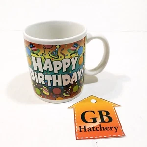 Mug Happy Birthday theme with Birthday Balloons Print Coffee Cup - Picture 1 of 3