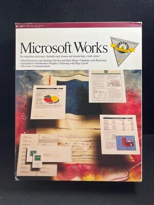 Vintage Retro 1990 Microsoft Works 2.0 for Apple Mac, Academic Edition - Image 1 of 4