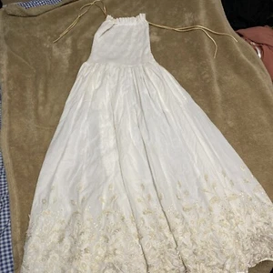 My Beachy Side Gold Smocked Summer Tank Dress NWT S - Picture 1 of 10